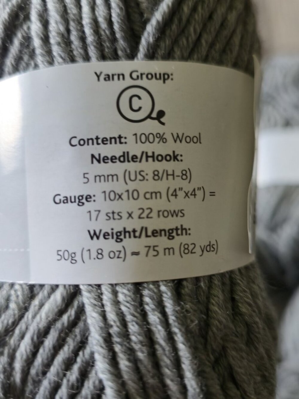 Drops Big 100% Merino Wool Yarn Lot 6 Skeins Grey Mix Superwash Fine Quality - Picture 4 of 7